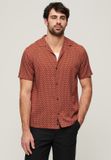 Superdry Philomena Red Print Short Sleeve Shirt - Men's XL