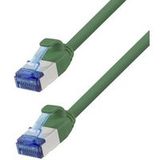 LogiLink CP5065S RJ45 Netzwerkkabel, Patchkabel CAT 6a S/FTP 3,00 m grün feuerhemmend, halogenfrei 1 Stück