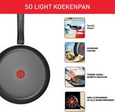 Tefal So'Light Koekenpan 24 cm - Antraciet