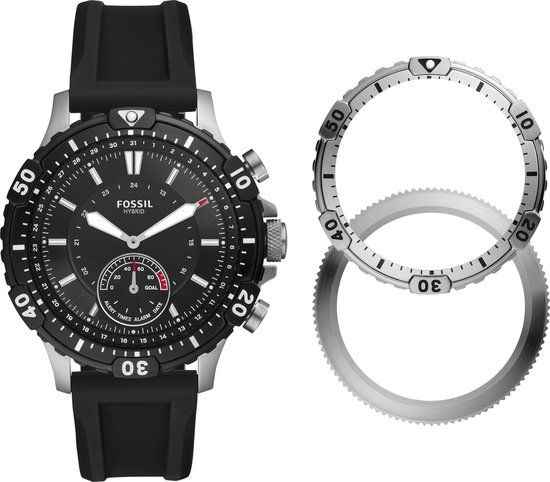 Fossil Garrett Hybrid Smartwatch FTW1190SET - Zwart - 44mm