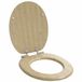 VidaXL Toiletzitting lichte bamboekleur 44 x 38 cm bewerkt hout