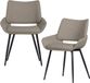 WOOOD Parade Eetkamerstoelen - Melange Stof - Zand - Set van 2