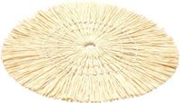 Chaks Placemat - D38 cm - gevlochten riet - beige - bohemian style