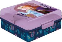 Tataway Disney paarse sandwichbox voor meisjes in bevroren plastic Elsa Anna met meerdere compartimenten
