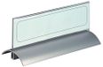 Durable 820219 Tafelnaambord Desk Presenter de Luxe, 61 x 210 mm, acryl met aluminium