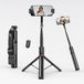 Smartphone-statief, smartphone-statief met draadloze afstandsbediening | Selfie-stick, 110 cm, draagbaar, uittrekbaar, voor reizen, voor iPhone, Samsung en Android