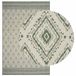 vidaXL Tapis de zone Naturel et Vert 160 x 230 cm PET