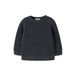 NAME IT MINI rechtvallende gebreide trui - warm donkerblauw