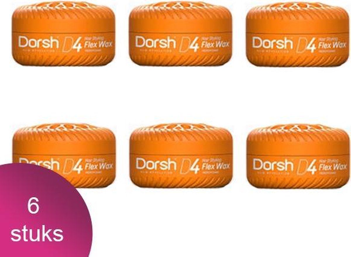 Dorsh Haar Wax D4 Flex Wax Medium Shine 6 Verpakking - 150ml