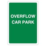 V Safety Overloop Parking - Groen 210 x 297 mm (A4) - 3mm Reflecterend Aluminium Composiet Veiligheidsbord