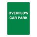 V Safety Overloop Parking - Groen 210 x 297 mm (A4) - 3mm Reflecterend Aluminium Composiet Veiligheidsbord