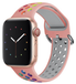 Apple Watch Siliconen sportband met gesp - Roze + Multicolor - Geschikt voor 38mm / 40mm / 41mm / 42mm