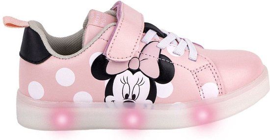 1136 Sportschoenen met LED Minnie Mouse Velcro Roze - Maat 30 - Unisex