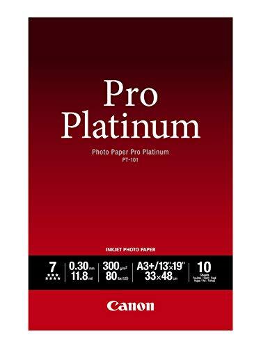 Canon PT-101 Pro Platinum fotopapier - DIN A3+, 10 vellen (300 g/m²) voor inkjetprinter