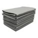 Penguin Home Set van 12 herbruikbare stoffen servetten 45 x 45 cm 100% katoen, effen geverfd keperweefsel, zacht en duurzaam, perfect voor hotels, restaurants en evenementen - donker gemêleerd