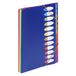 Viquel 988731 Manila-map Polypropyleen (PP) Blauw, Groen, Oranje, Roze, Rood, Geel A4