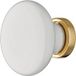 Häfele Bouton de meuble rond porcelaine antique, Ø 30 mm - laitonné