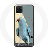Maniacase Hoesje voor Samsung Galaxy A22 4G Parkieten Blauw