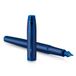 Parker IM Monochrome vulpen | blauwe inkt | blauwe afwerking en details | medium punt | geschenkverpakking