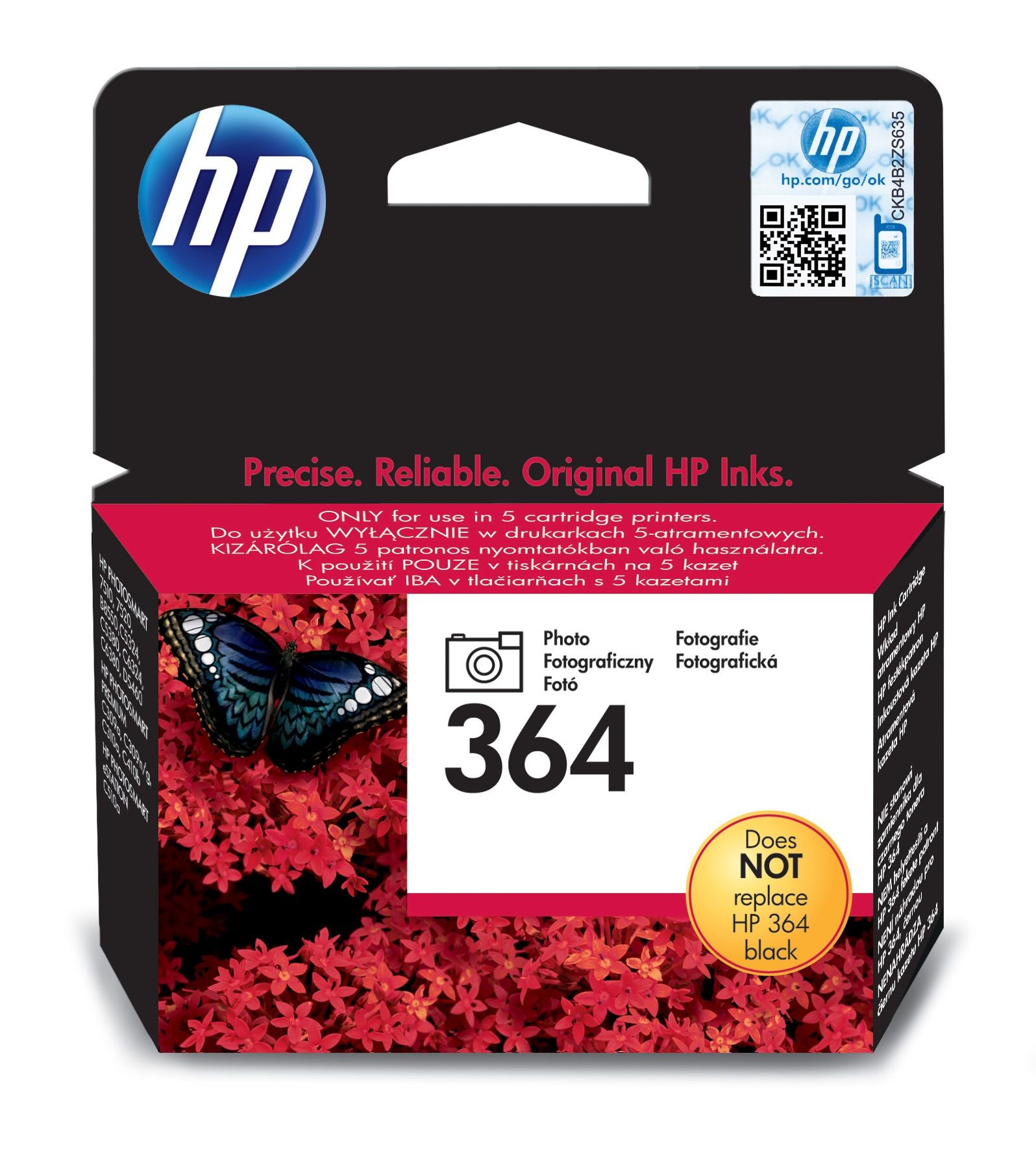 HP 364 Photo Black Ink Cartridge - Original
