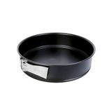 Dr. Oetker Springvorm Ø 28 cm, bakvorm met platte bodem, ronde taartvorm van staal met anti-aanbaklaag (kleur: zwart), hoeveelheid: 1 stuk