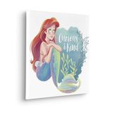 Komar Afbeelding op spieraam - Disney Ariel Curious & Kind - 40 x 40 cm