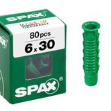 SPAX SD-pluggen 6 x 30 mm, 80 stuks