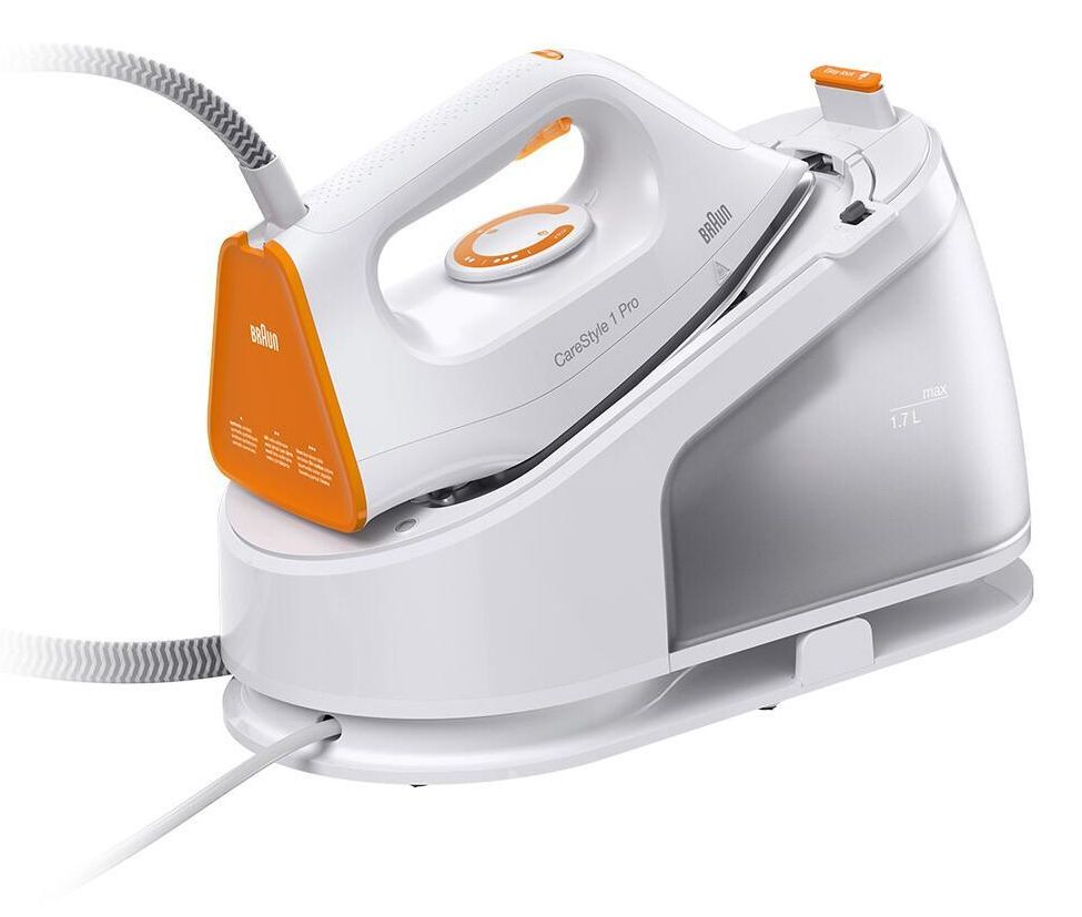 Braun CareStyle 1 IS 1511 WH - Stoomstrijkijzer - 2200W - Keramische zoolplaat - Grijs/Oranje