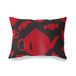 BonaMaison Rood-Zwart Decoratieve Kussensloop, Kussenhoezen Bank, Decoratieve Kussenhoesjes, Kussensloop; Sofa, Slaapkamer, Kantoor, Auto 35x50 Cm - Ontworpen en vervaardigd in Turkije