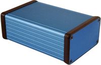 Hammond Electronics 1455K1201BU Universele behuizing – 120 x 78 x 43 mm – Aluminium – Blauw
