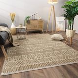Paco Home Vloerkleed Woonkamer Laagpolig Boho Patroon Scandinavisch 120x160 cm