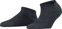 FALKE Shiny kort eenkleurig lyocell sneakersokken enkelsokken dames blauw - maat 39-42