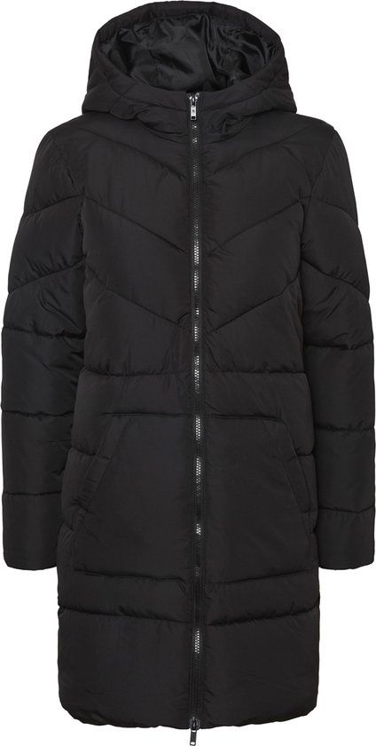 NOISY MAY NMDALCON L/S LONG JACKET BG NOOS Dames Jas - Zwart - XS