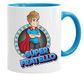 Super Hero Mok - Super Fratello Beste ter wereld - Cadeau-ideeën voor Vaderdag, verjaardag, kopjes, originele koffie, keramiek, 350 ml