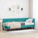 Maison Exclusive - Lit cadre avec sommier intégré, 2 pièces, turquoise, 80 x 200 cm, en velours
