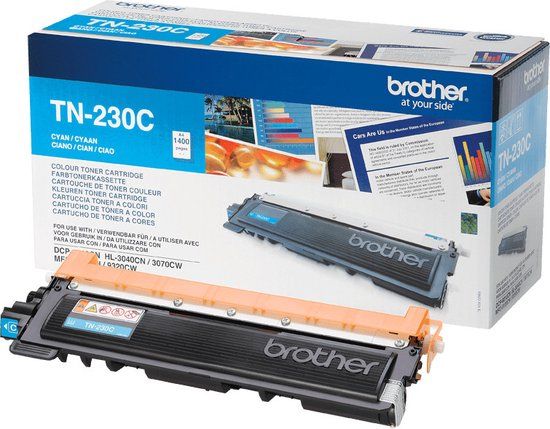 Brother TN-230C Cyan Toner Cartridge - 1400 Pages - Original