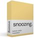 Snoozing Katoen-satijn Hoeslaken - 1-persoons (80x200 cm) - Geel