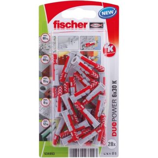 Universele plug | Fischer DuoPower | 28 stuks (6x30)