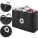 StarTech Afvalbak Recycling - Afvalscheidingssysteem - 96L - 3 Compartimenten - Papier, Plastic, Glas - Polyester