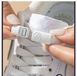 Lumehelbed Handels GmbH Lacets élastiques sans nœud, lacets extensibles pour adultes et enfants - blanc