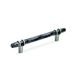 Amerock Carrione Cabinet Pull Marble Black/Satin Nickel 5-1/16 inch (128 mm) Center-to-Center 1 Pack