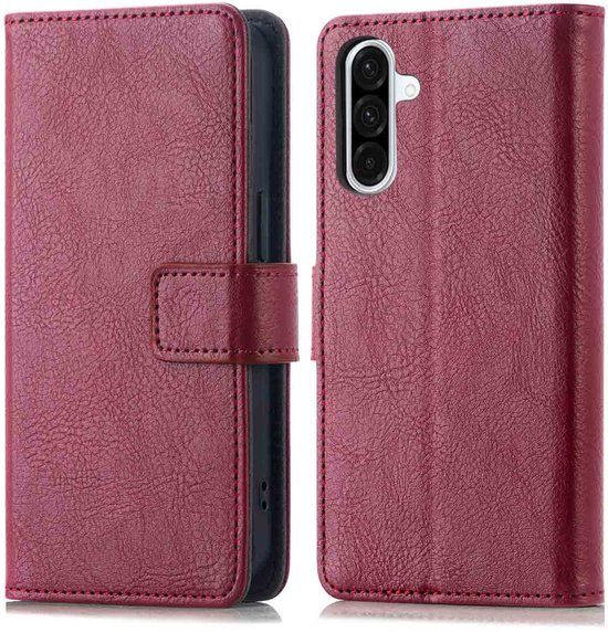 imoshion Hoesje - Geschikt voor Samsung Galaxy A36 - Luxe Bookcase - Bordeaux