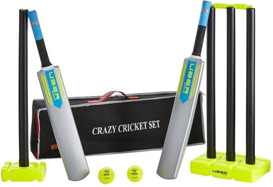 Ubergames England Uber Cricket set Robuust in mooie tas maat Junior