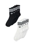 ADIDAS ORIGINALS Sokken '3-STRIPES CREW 10 PAIRS' zwart / wit