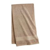 Lacoste Heritage Supima katoenen badhanddoek, zand, 30" x 54"