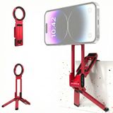 Ulanzi MA38 MagLock Mini smartphone standaard met Arca-Swiss en magneetbevestiging rood