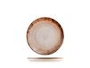 H&H Artisanal Fruitschaal aardewerk bruin 21 cm 12 stuks