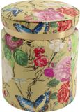 Kare Design Kruk Flower Fever Ø39cm geel