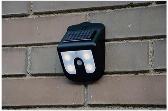 solar vigilamp LED wandlamp met bewegingsmelder / bewegingssensor