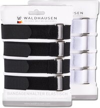 Elasticated Bandage Straps, Set Of 4 - White - For Horses